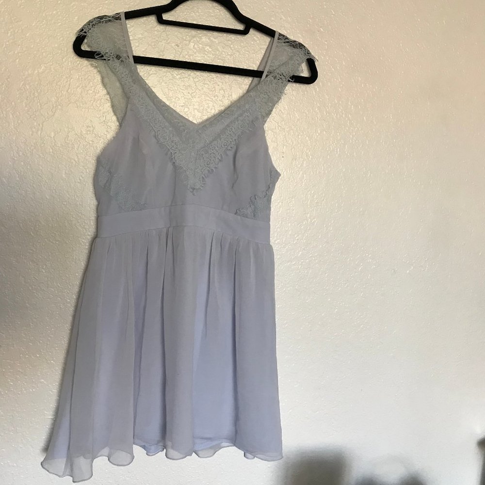 Baby blue mini dress